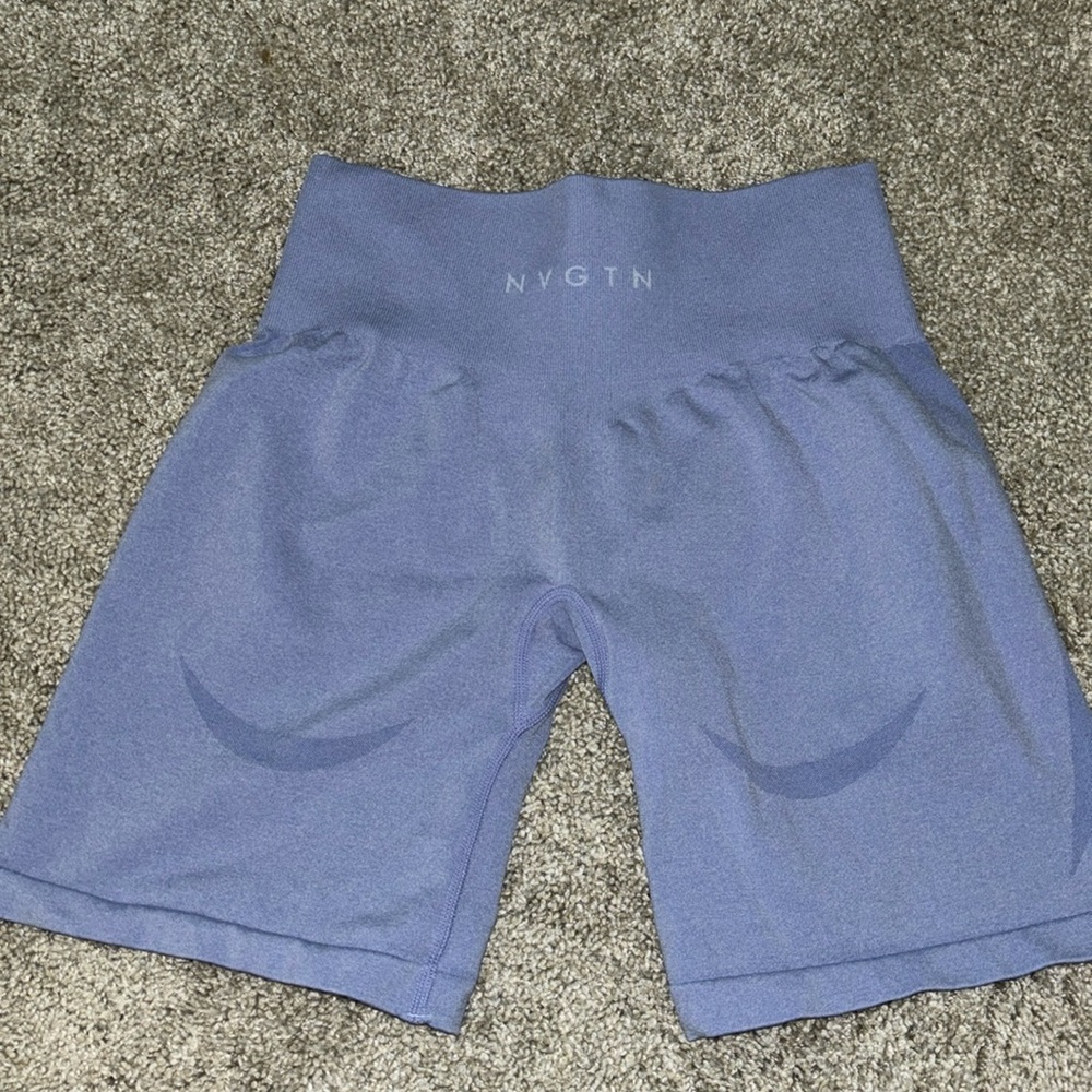 NVGTN contour seamless shorts periwinkle size small